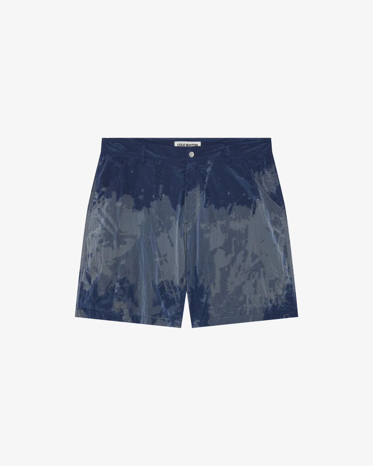 BLEACHED NYLON SHORTS NAVY BLEACHED NYLON SHORTS NAVY - Image 1