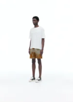 BLEACHED NYLON SHORTS TOBACCO - Image 4