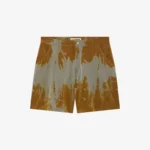 BLEACHED NYLON SHORTS TOBACCO