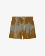 BLEACHED NYLON SHORTS TOBACCO