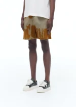 BLEACHED NYLON SHORTS TOBACCO - Image 3