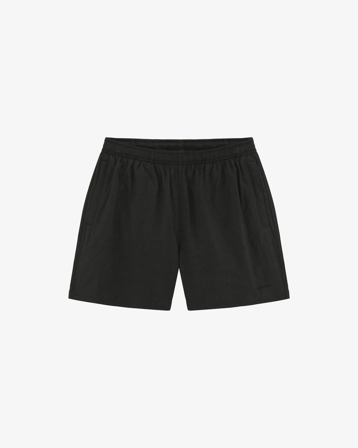 BRUSHED RIPSTOP SWIM SHORTS BLACK BRUSHED RIPSTOP SWIM SHORTS BLACK - Image 1