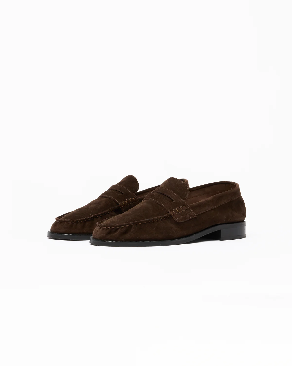CB BROWN SUEDE PENNY LOAFER BROWN CB BROWN SUEDE PENNY LOAFER BROWN - Image 1