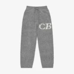 CB LOGO KNIT PANTS GREY MARL