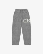 CB LOGO KNIT PANTS GREY MARL