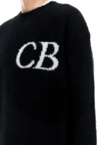 CB LOGO KNIT SWEATER BLACK - Image 2