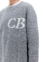 CB LOGO KNIT SWEATER GREY MARL - Image 2
