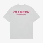 CB SPORTSWEAR T-SHIRT LIGHT GREY MARL / PINK
