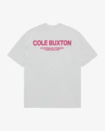 CB SPORTSWEAR T-SHIRT LIGHT GREY MARL / PINK