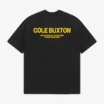 CB SPORTSWEAR T-SHIRT VINTAGE BLACK \YELLOW
