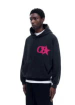 CB STAR HOODIE VINTAGE BLACK / PINK - Image 3