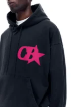 CB STAR HOODIE VINTAGE BLACK / PINK - Image 2