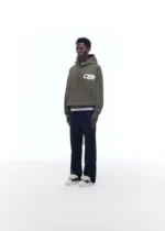 CB STAR RACING HOODIE KHAKI - Image 4