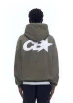 CB STAR RACING HOODIE KHAKI - Image 3
