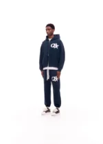 CB STAR ZIPPED HOODIE NAVY - Image 4