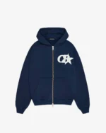 CB STAR ZIPPED HOODIE NAVY