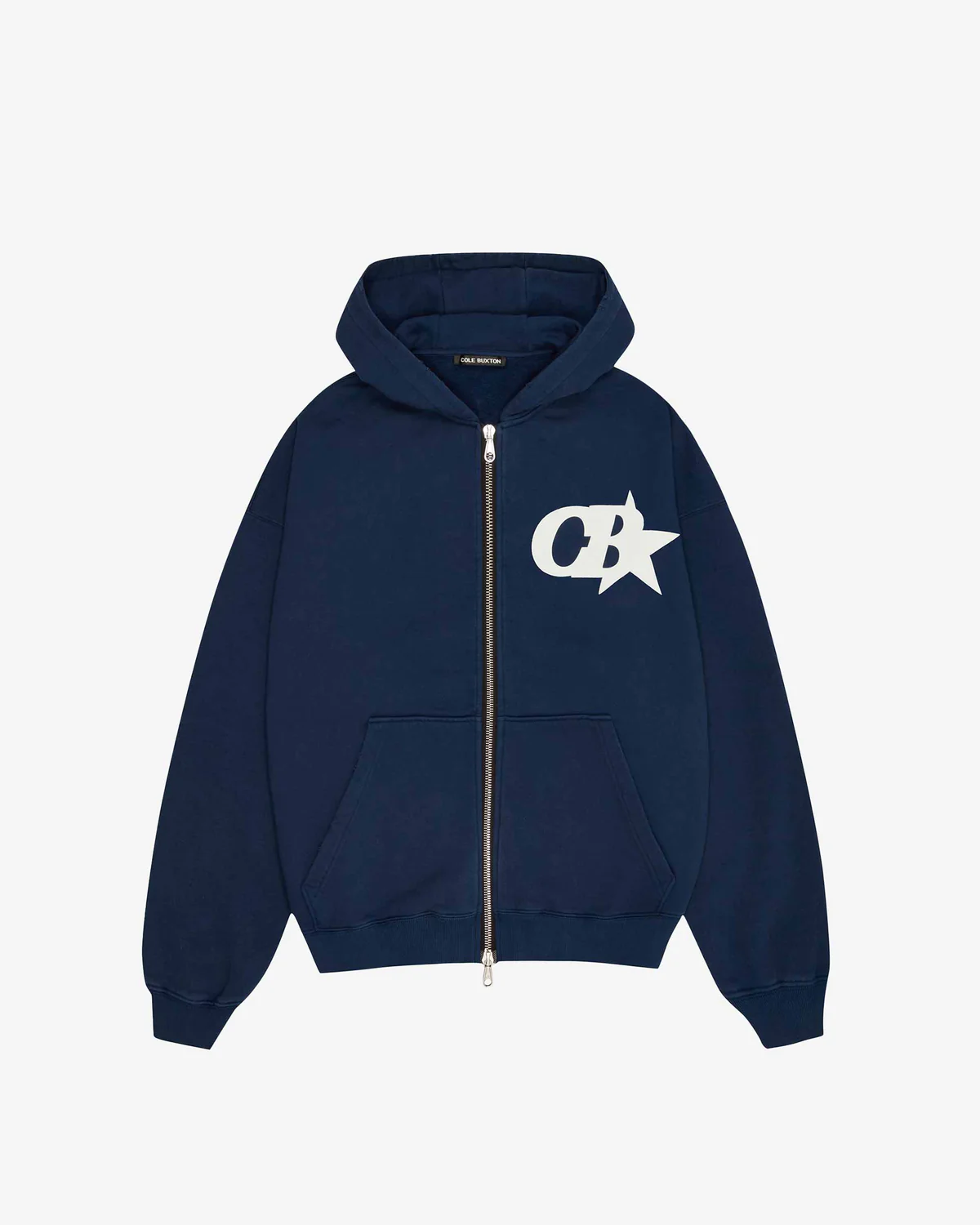 CB STAR ZIPPED HOODIE NAVY CB STAR ZIPPED HOODIE NAVY - Image 1