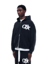 CB STAR ZIPPED HOODIE VINTAGE BLACK - Image 3