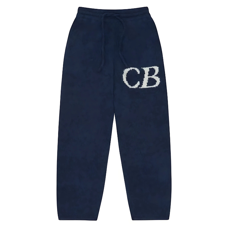 CB STAR pent Cb Logo Knit-Blue Pants - Image 1