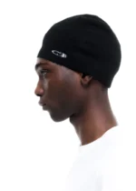 CB SURF RAW EDGE KNIT BEANIE BLACK - Image 2