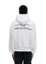 COLE BUXTON SPORT ZIPPED HOODIE LIGHT GREY MARL - Image 3