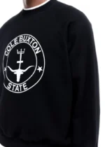 COLE BUXTON STATE RAGLAN SWEATSHIRT BLACK - Image 4