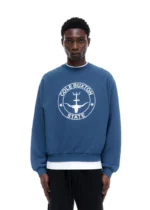 COLE BUXTON STATE RAGLAN SWEATSHIRT BLUE - Image 3