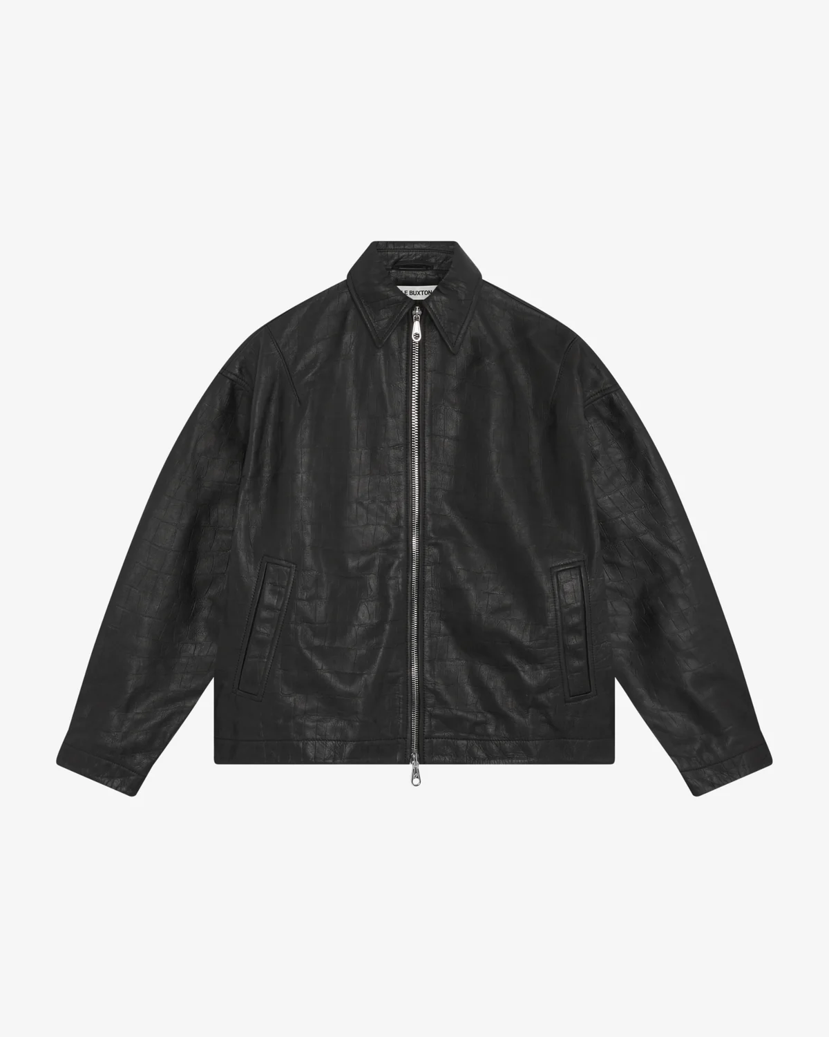CROC LEATHER JACKET BLACK CROC LEATHER JACKET BLACK - Image 1
