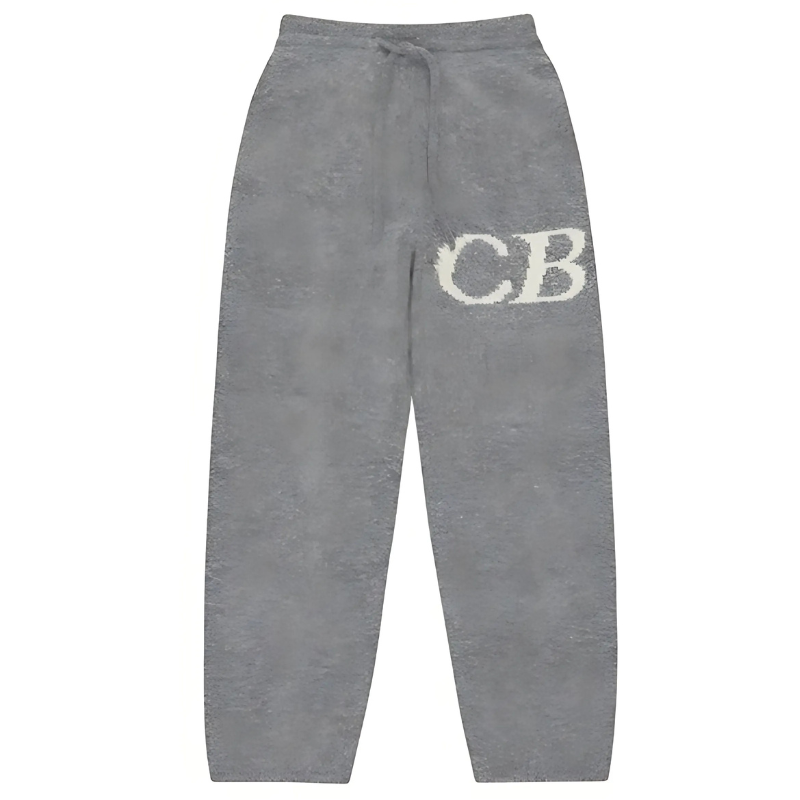 Cb Logo Knit Gray Pants Cb Logo Knit-Gray Pants - Image 1