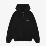 D+D EMBLEM ZIPPED HOODIE VINTAGE BLACK