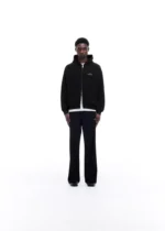 D+D EMBLEM ZIPPED HOODIE VINTAGE BLACK - Image 3