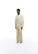DIRTY DOUBLE KNEE CARPENTER PANTS VINTAGE WHITE - Image 4