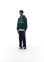 INTERNATIONAL ZIPPED HOODIE FOREST GREEN - Image 4