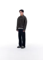 LIGHT LAMB LEATHER JACKET DARK BROWN - Image 6