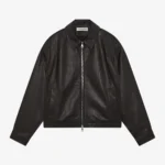LIGHT LAMB LEATHER JACKET DARK BROWN
