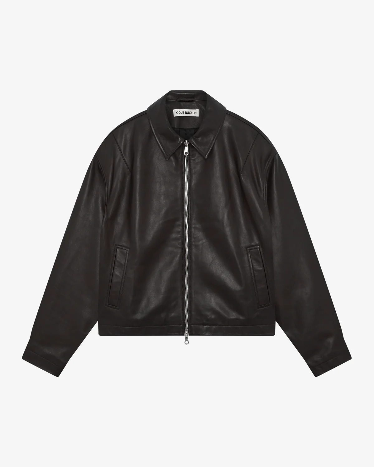 LIGHT LAMB LEATHER JACKET DARK BROWN LIGHT LAMB LEATHER JACKET DARK BROWN - Image 1