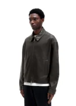 LIGHT LEATHER JACKET DARK BROWN - Image 4