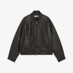 LIGHT LEATHER JACKET DARK BROWN