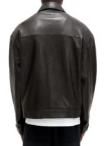 LIGHT LEATHER JACKET DARK BROWN - Image 2