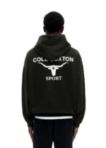 LONGHORN HOODIE VINTAGE BLACK - Image 2