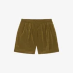 METALLIC NYLON SWIM SHORT TOBACCO