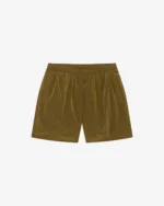 METALLIC NYLON SWIM SHORT TOBACCO