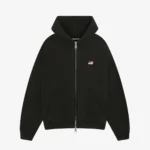 MINI FLAG ZIPPED HOODIE VINTAGE BLACK