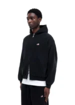 MINI FLAG ZIPPED HOODIE VINTAGE BLACK - Image 4