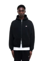 MINI FLAG ZIPPED HOODIE VINTAGE BLACK - Image 3