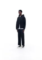 MINI LOGO ZIPPED HOODIE VINTAGE BLACK - Image 4