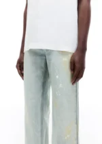PAINT MARKED JEANS LIGHT BLUE PAINT - Image 3