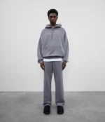 POCKET FADE HOODIE GREY - Image 2