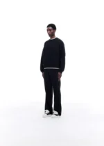 RAGLAN SWEATSHIRT VINTAGE BLACK - Image 4