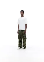 RIPSTOP CAMO CARGO TROUSER BLACK - Image 4